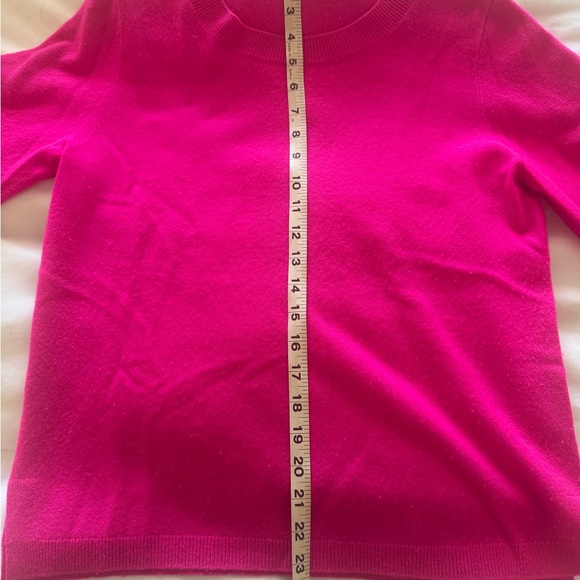 J. Crew Vibrant Pink Crew Neck Sweater - Picture 4 of 6